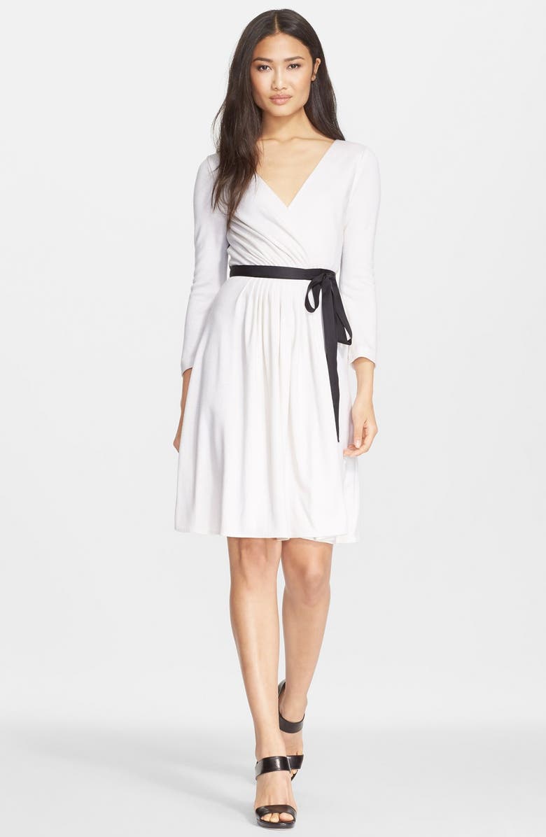 Diane von Furstenberg 'Seduction' Wool Wrap Dress, Main, color, 