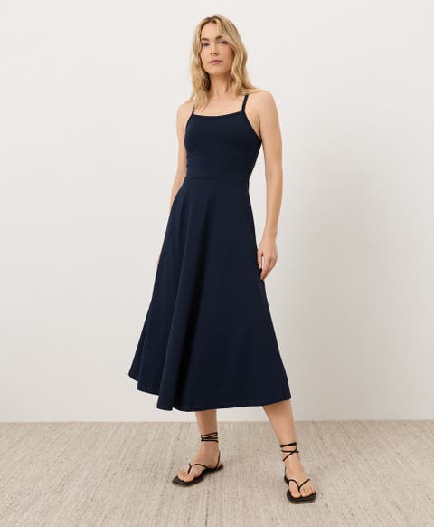 Fit & Flare Midi Dress Made With Organic Cotton