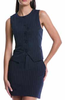 Laundry by Shelli Segal Pinstripe Vest