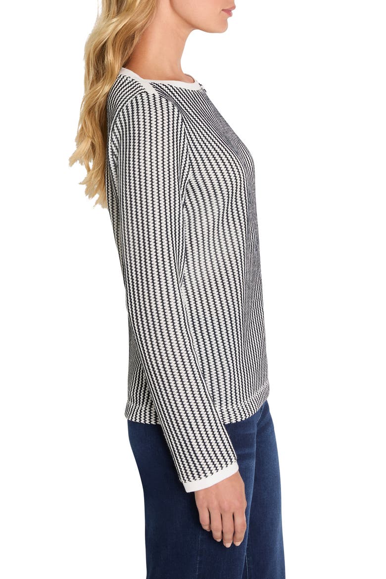 Zigag Knit Top, Alternate, color, INDIGO MULTI