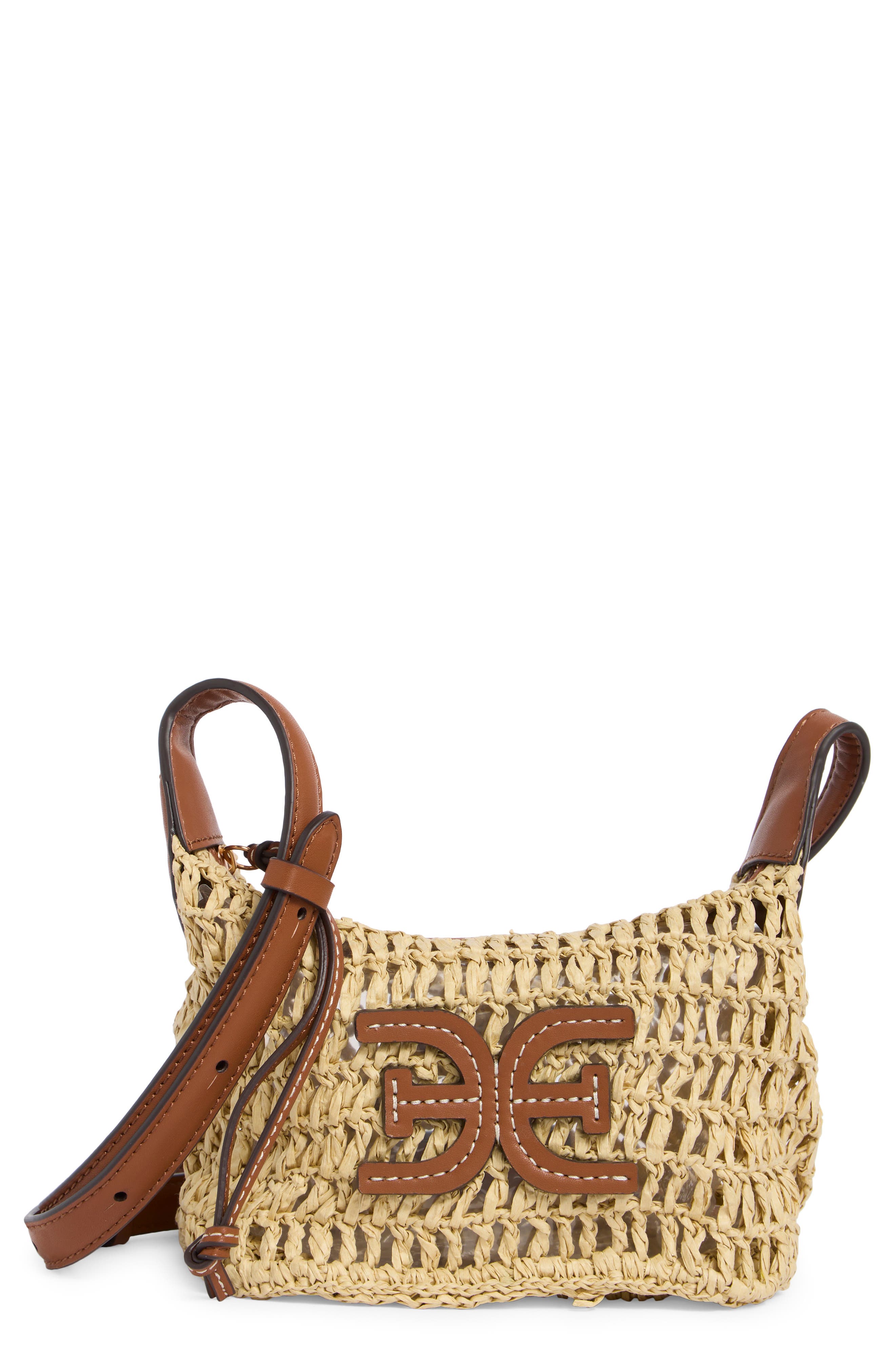 Sam Edelman Lizzie Raffia Crossbody Bag