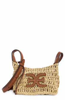 Sam Edelman Lizzie Raffia Crossbody Bag
