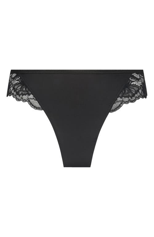 Hunkemoller Hunkemöller Stormi High Cut Thong In Black