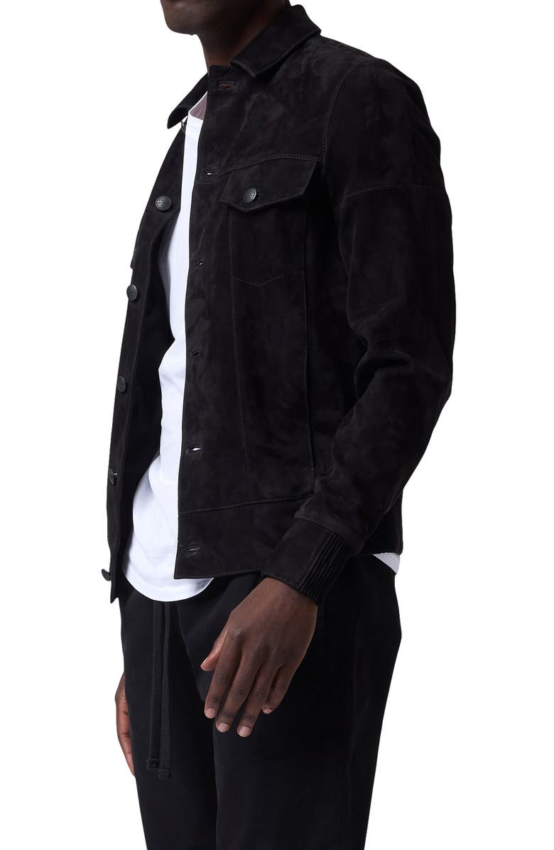 Good Man Brand Suede Jean Jacket, Alternate, color,