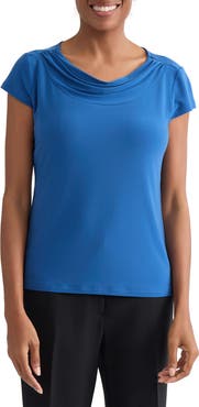 KASPER Cowl Neck Knit Top