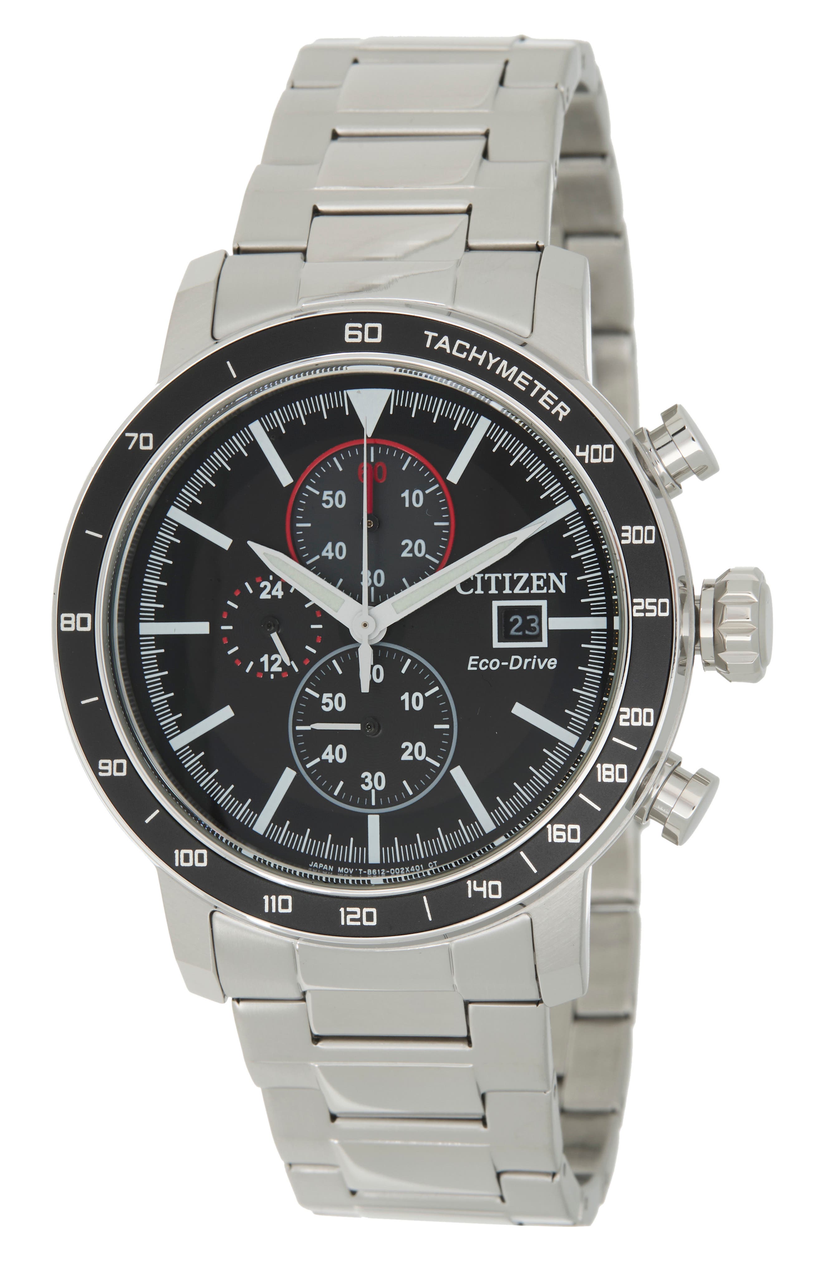 Citizen Brycen Eco-Drive Chronograph Bracelet Watch, 43mm