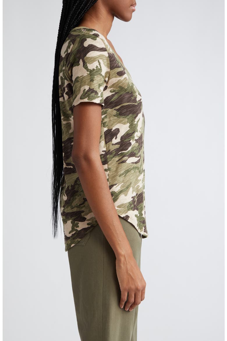 Camo Print Slub Cotton Jersey T-Shirt, Alternate, color, CLASSIC CAMO