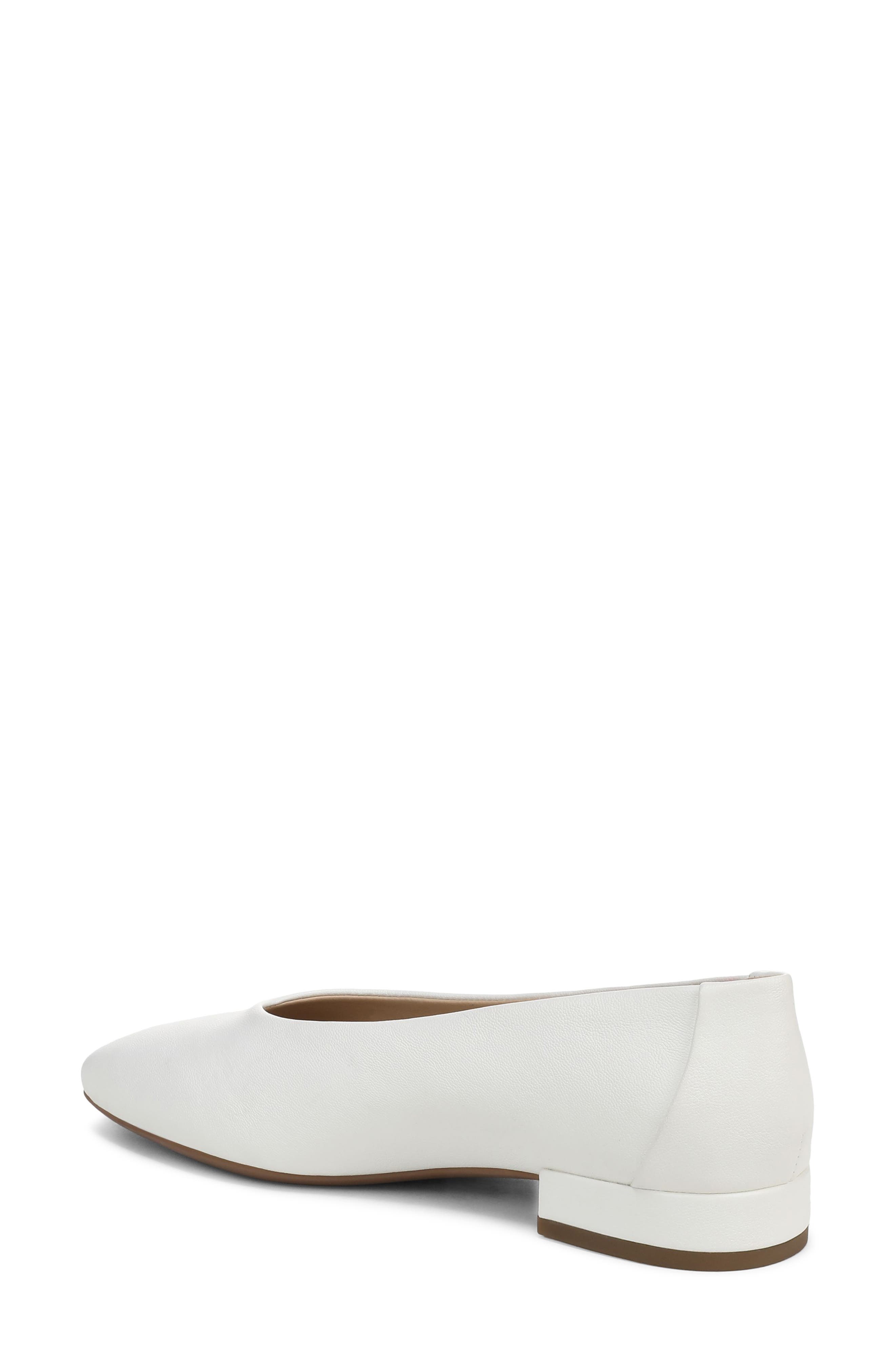 SAM & LIBBY Gretta Square Toe Flat, Alternate, color, Soft White