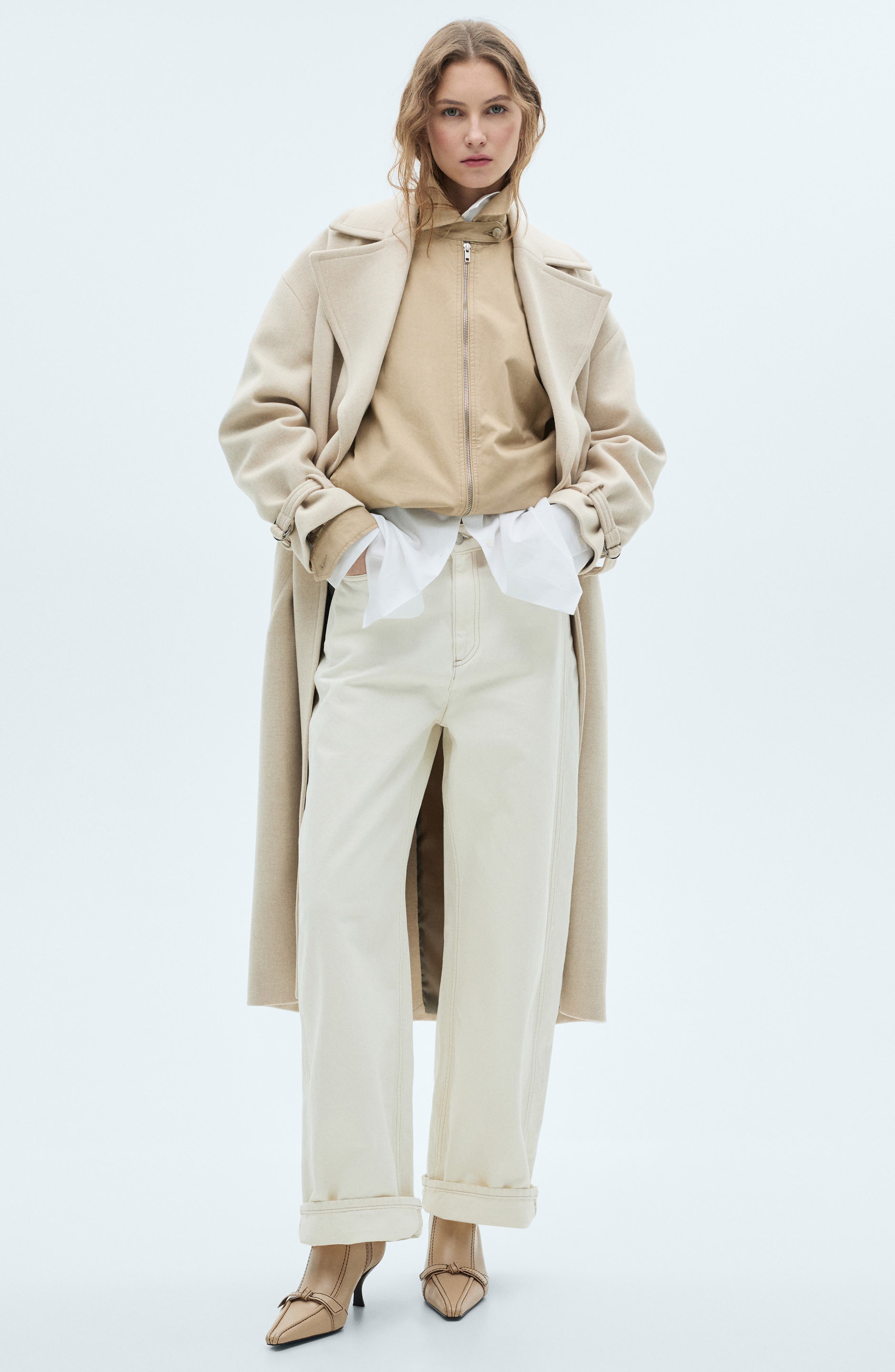 MANGO Bow Bootie, Alternate, color, 