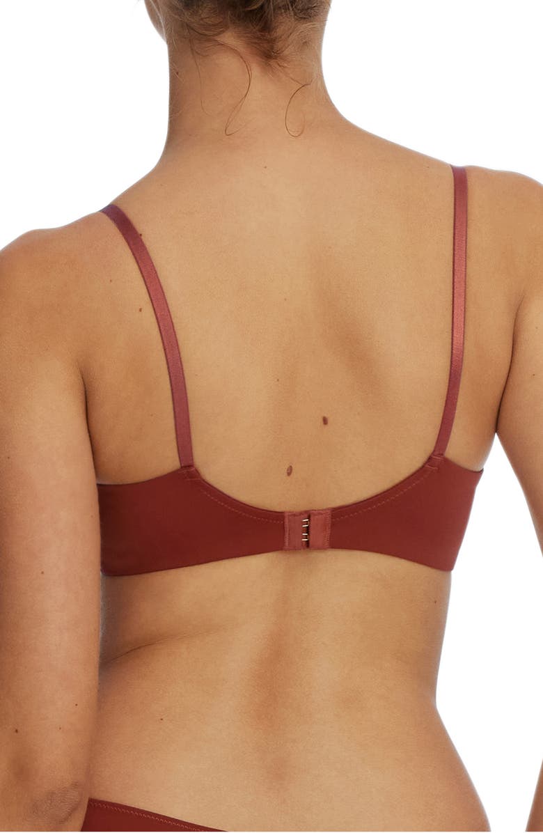 Skarlett Blue Entice Underwire Balconette Bra, Alternate, color, Clay/ Nylon