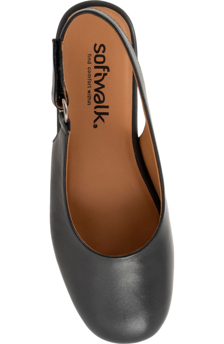 SoftWalk<sup>®</sup> Katy Slingback Flat, Alternate, color, Black