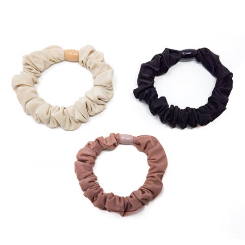 3pc Bead Core Elastic Scrunchie Set