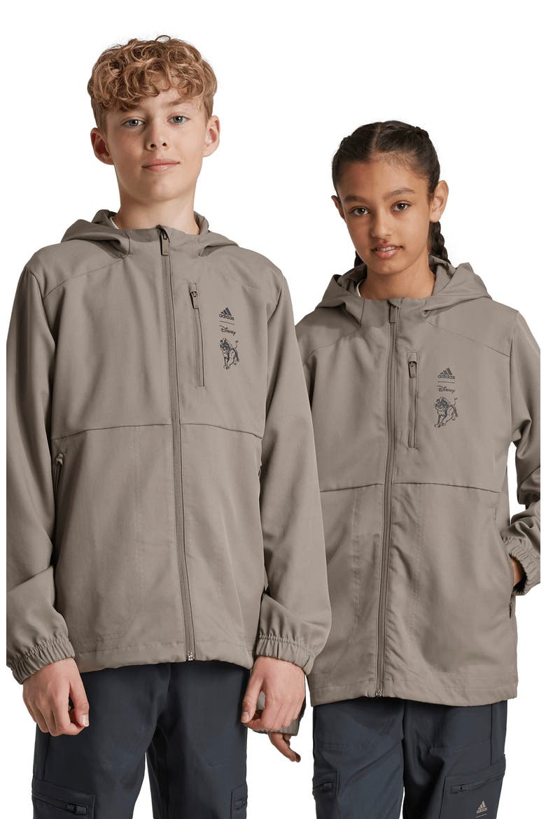 x Disney Kids' 'The Lion King' Recycled Polyester Jacket, Alternate, color, SBROWN/MUL