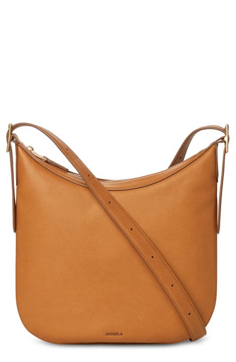 Medium Bixby Accordion Leather Crossbody Bag