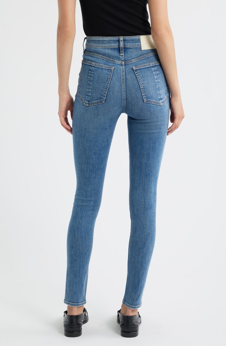 rag & bone Flexi Nina High Waist Skinny Jeans, Alternate, color, Duffield