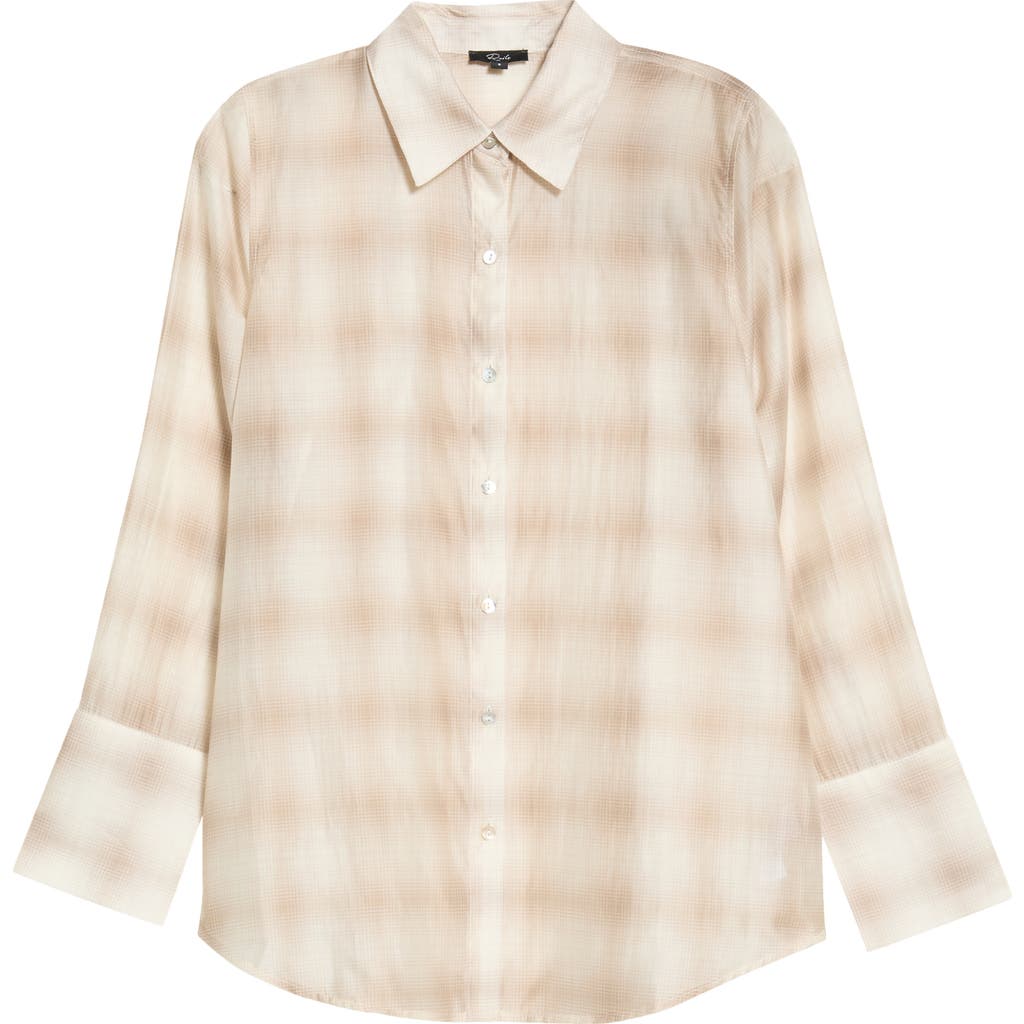 Rails Bishop Plaid Button-up Shirt In Mink Vanilla