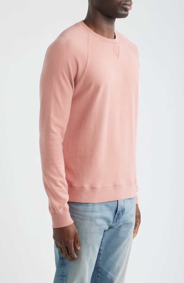 MERZ B SCHWANEN Retro Fleece Lightweight Sweatshirt, Alternate, color, Rosewood