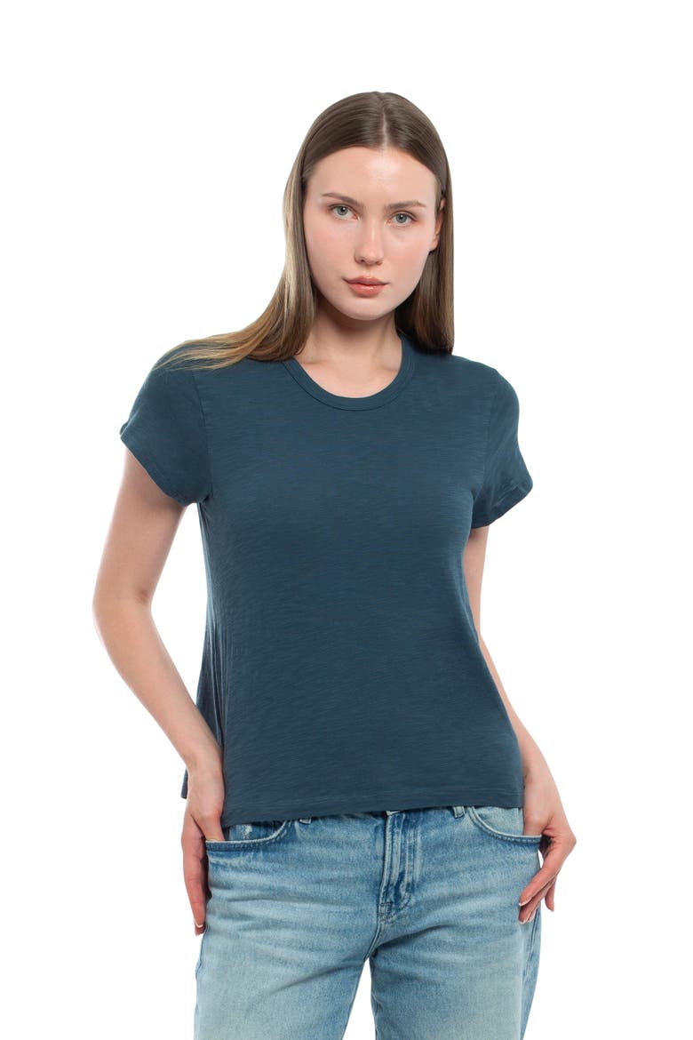 Baby Fit Shrunken Crew Short Sleeve Tee, Main, color, Legion Blue