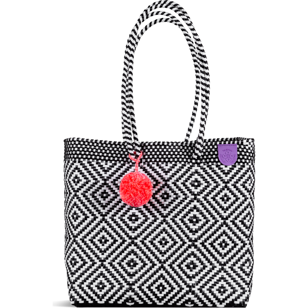 Tin Marin Greca Woven Tote In Multi