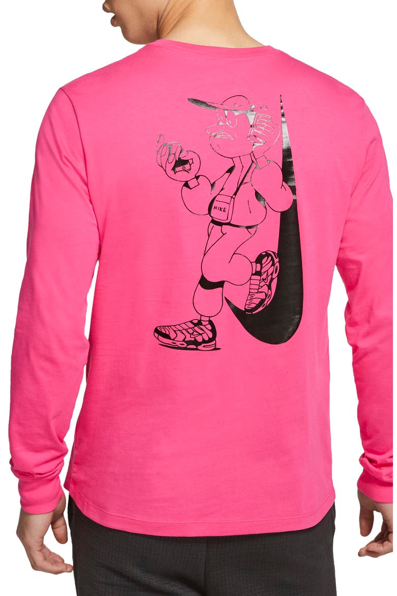Sportswear Lugosis Long Sleeve T-Shirt, Alternate, color, WATERMELON