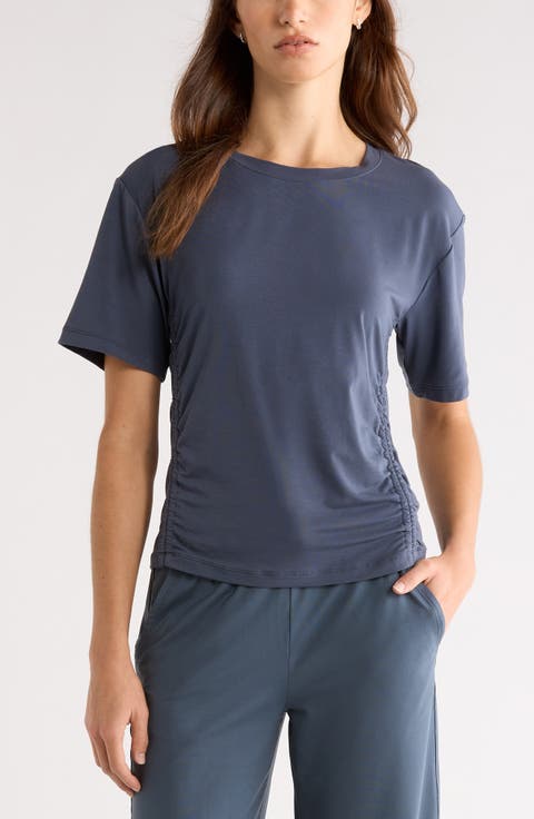 Breathe Ruched Performance T-Shirt