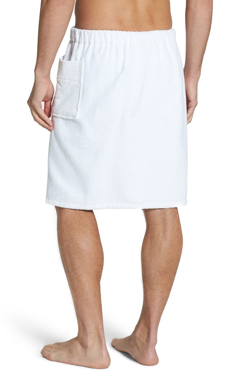 Majestic International Velour Shave Wrap, Alternate, color, White