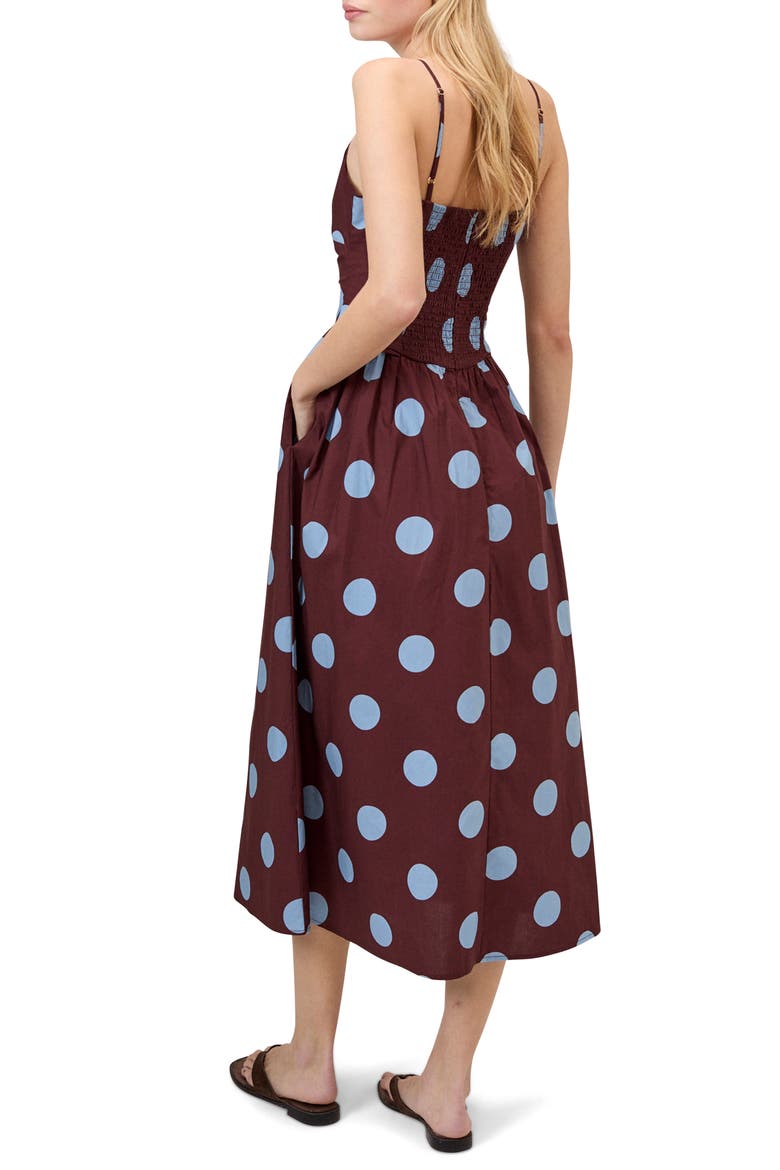 Renley Sleeveless Maxi Dress, Alternate, color, BROWN