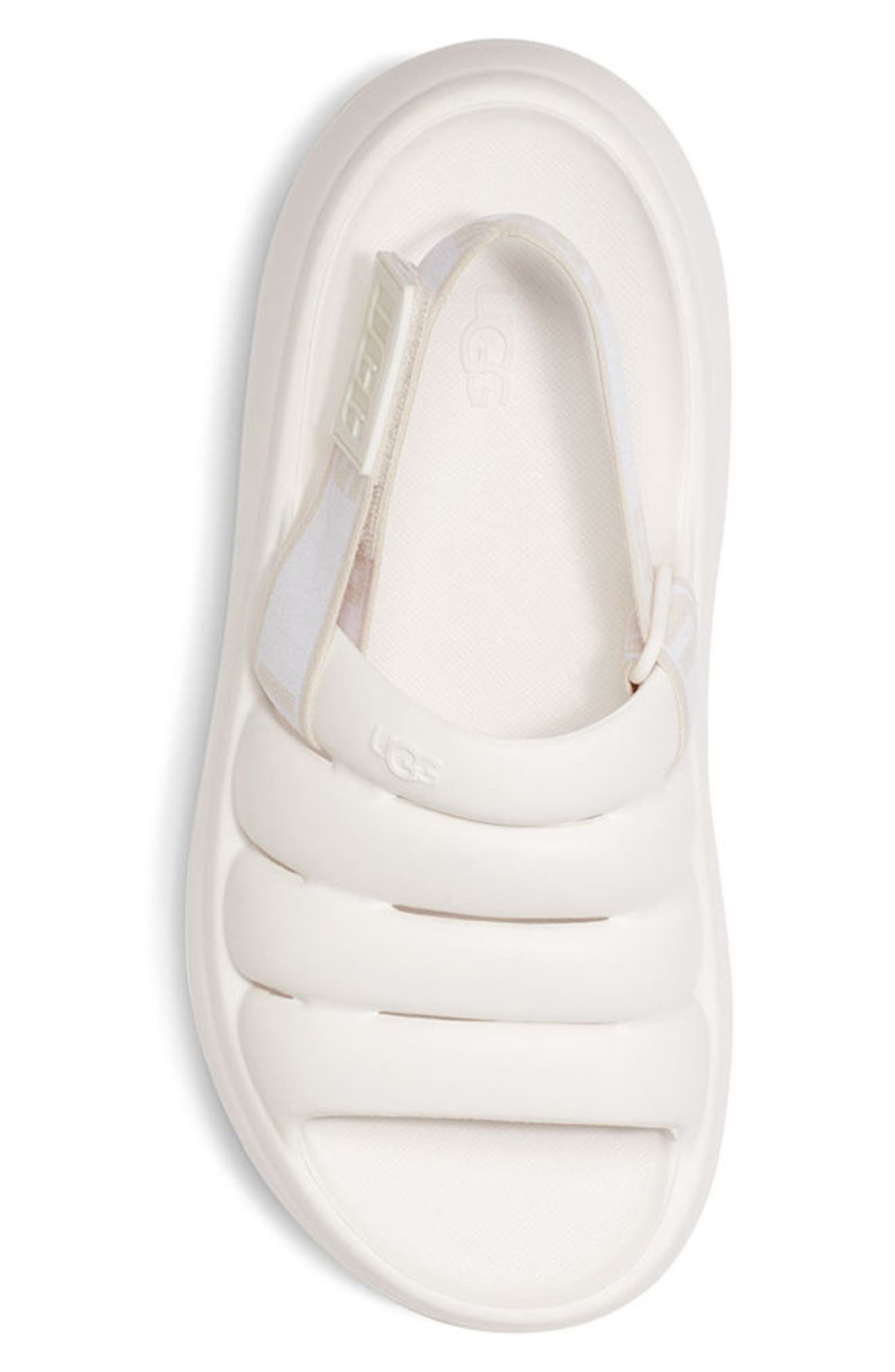 UGG Sport Yeah Slingback Sandal, Alternate, color, BRIGHT WHITE