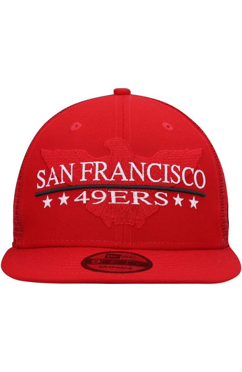 New Era Men's New Era Scarlet San Francisco 49ers Totem 9FIFTY Snapback Hat, Alternate, color, 