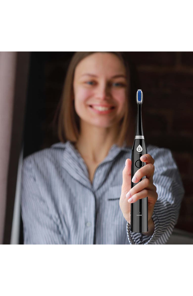 PURSONIC Sonic Smart Series Rechargeable Toothbrush with UV Sanitizing Function, Alternate, color, Black