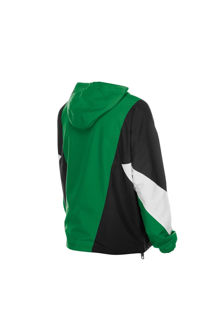Men's New Era  Kelly Green Philadelphia Eagles Quarter-Zip Windbreaker Jacket, Alternate, color, Kelly Green