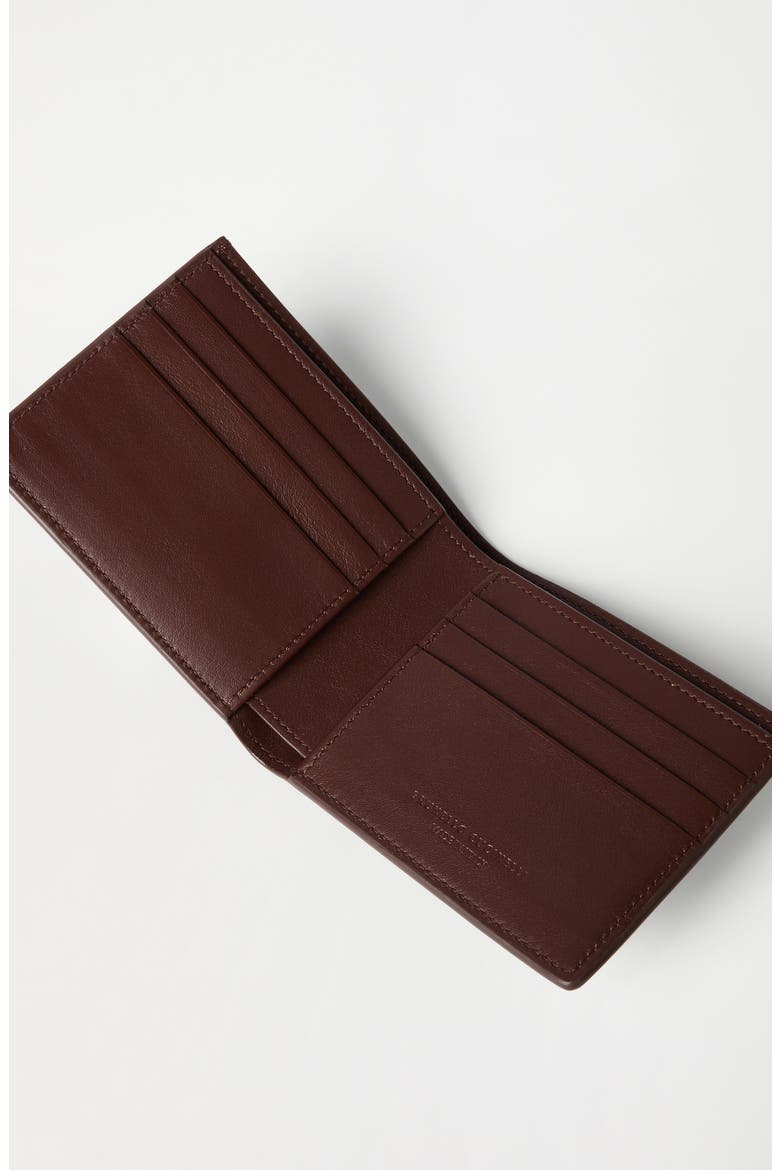 Calfskin wallet, Alternate, color, Brown