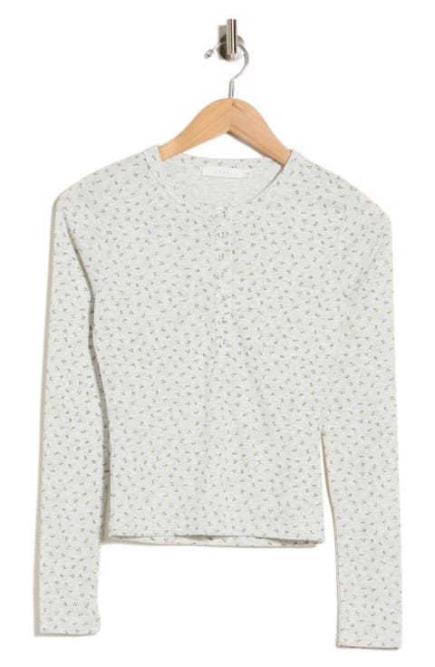 Button Front Knit Top
