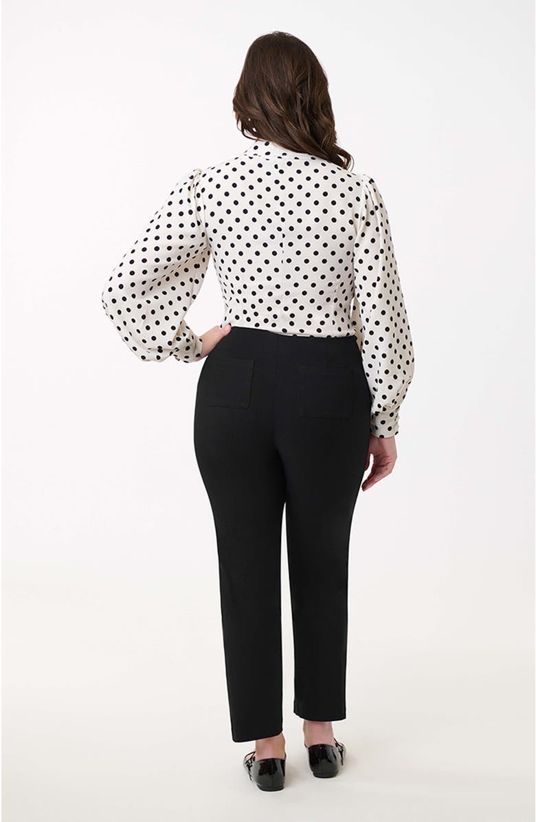 Unique Vintage 1960s Cigarette Pants, Alternate, color, Black