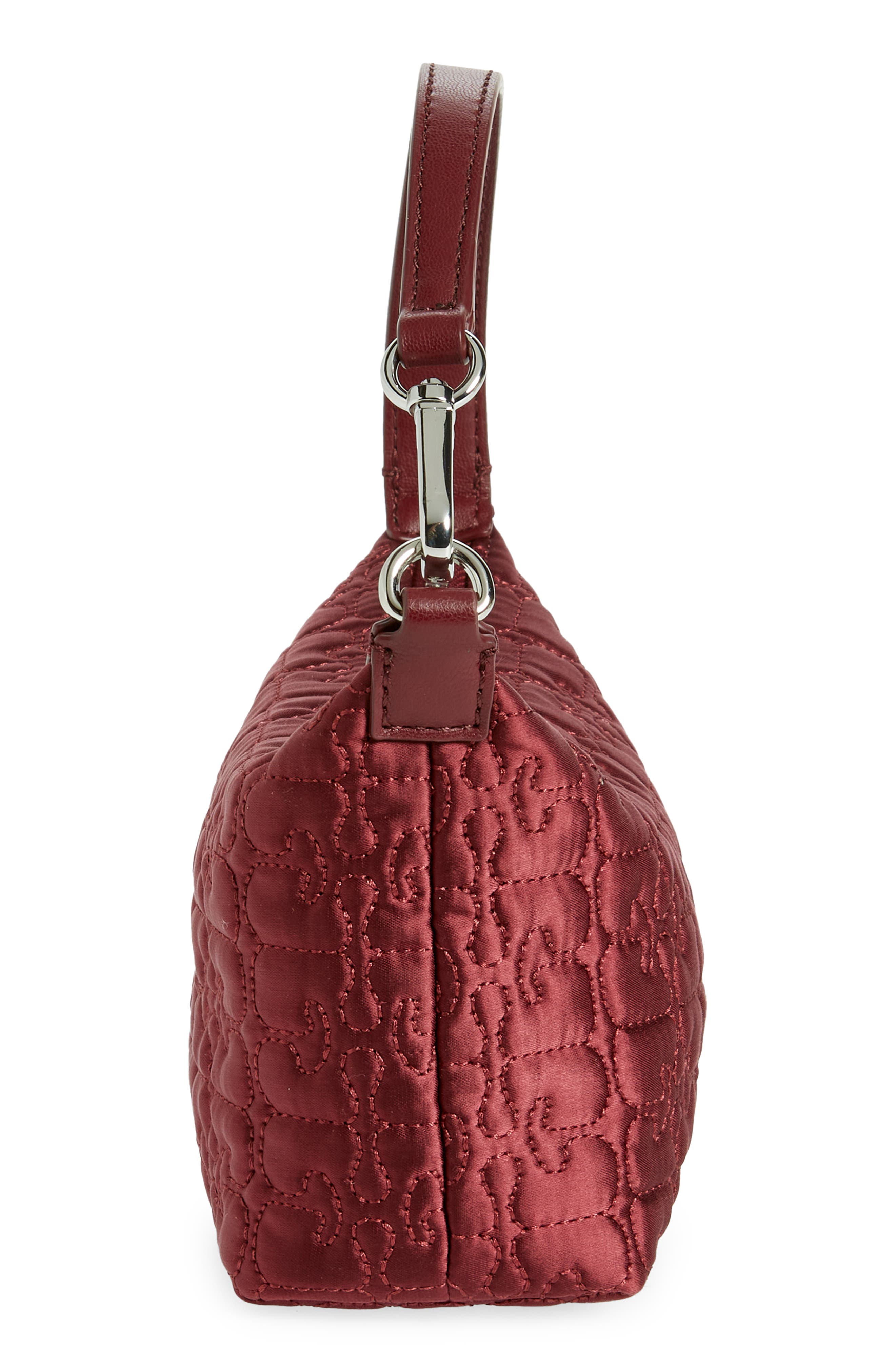 Ganni Small Butterfly Recycled Polyester Convertible Shoulder Bag, Alternate, color, 