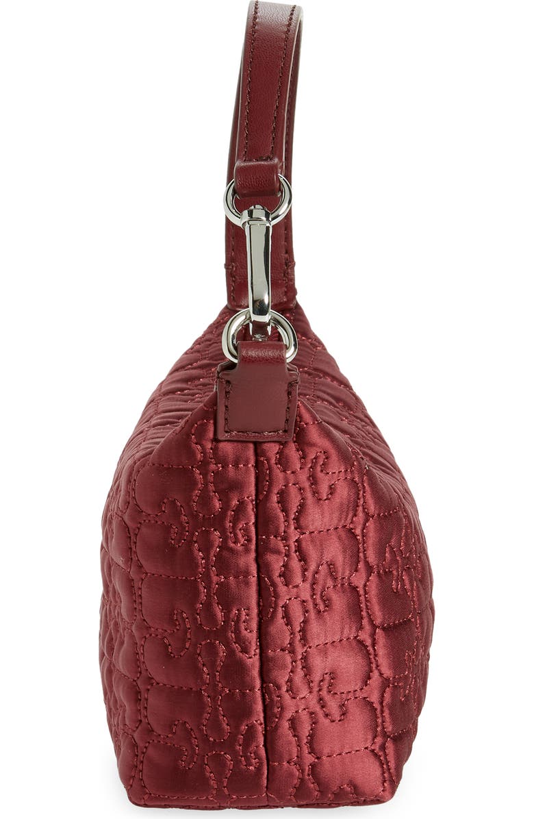 Ganni Small Butterfly Recycled Polyester Convertible Shoulder Bag, Alternate, color,