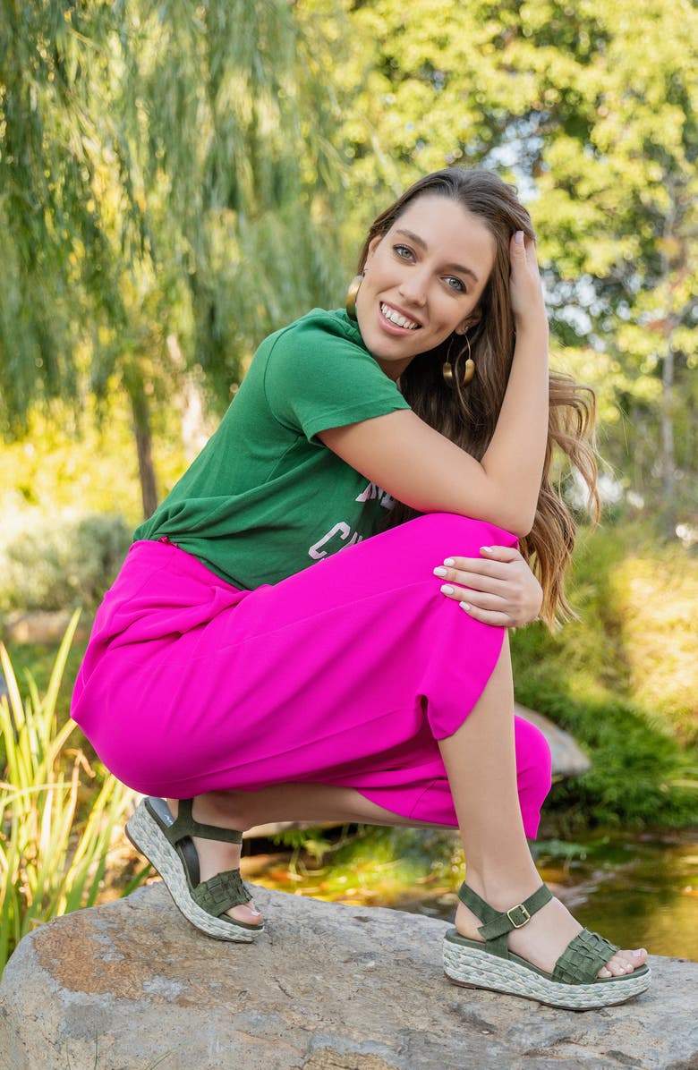 ANTELOPE Harlow Wedge Sandal, Alternate, color, Emerald