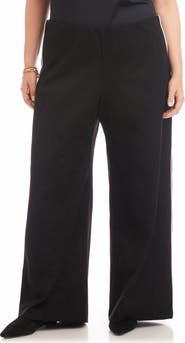 Karen Kane Contrast Piped Wide Leg Pants