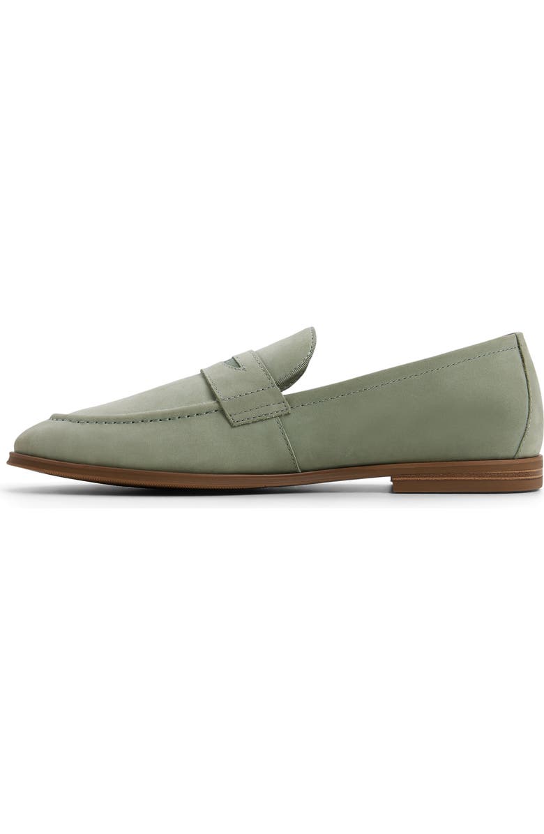 ALDO Journey Penny Loafer, Alternate, color, Light Sage