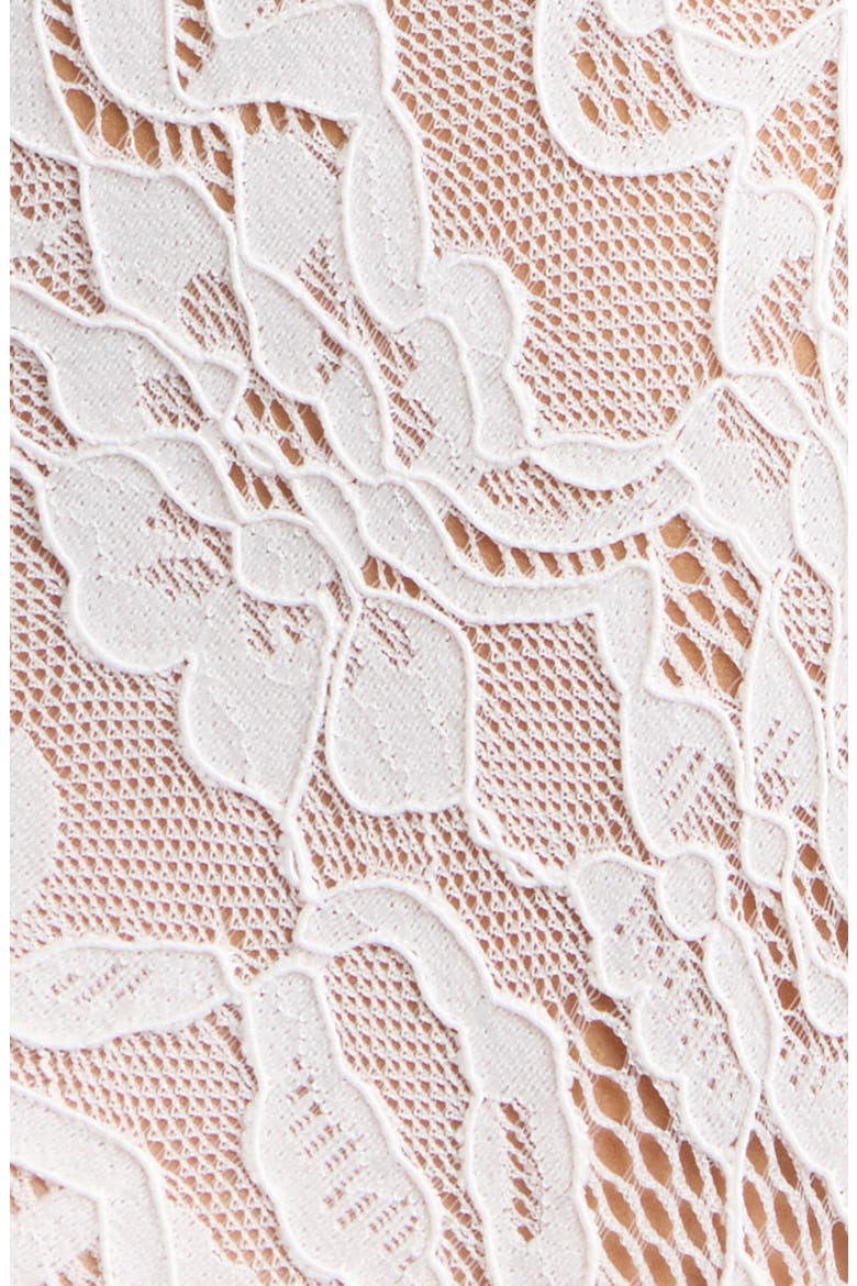 Plunge Lace Teddy, Alternate, color, WHITE