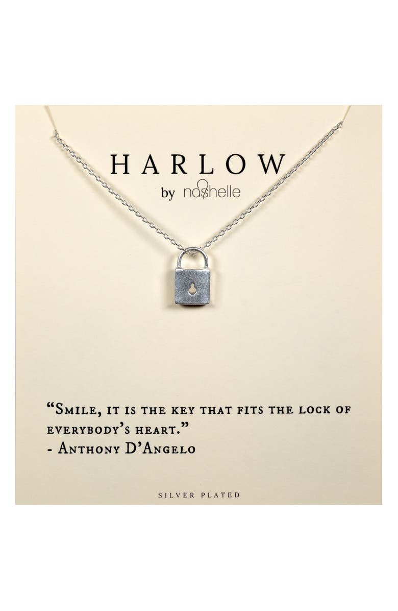 Nashelle HARLOW by Nashelle Lock Boxed Necklace, Main, color, 