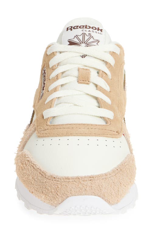 Reebok Classic Leather Sneaker In Chalk/tan/unearthed Brown