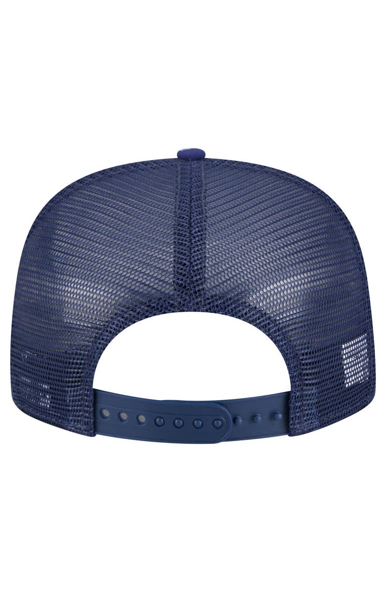 New Era Men's New Era Navy Tampa Bay Rays Adventure Pattern Golfer Trucker Snapback Hat, Alternate, color, 