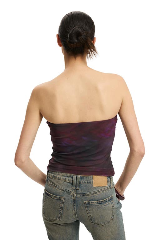 Cotton On Cara Corset Bandeau In Burgundy