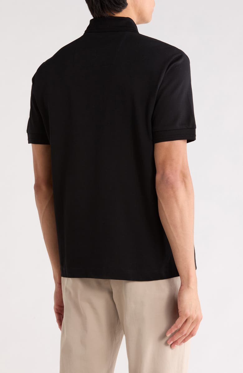 BOSS Parris Short Sleeve Polo, Alternate, color, Black