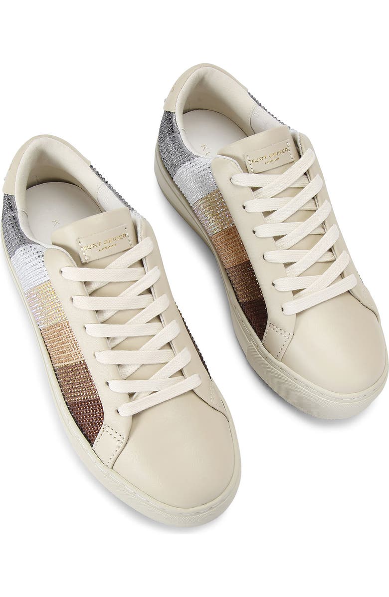 Kurt Geiger London Laney Crystal Stripe Platform Sneaker, Main, color,