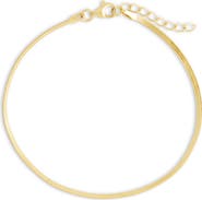 Sterling Forever Herringbone Chain Bracelet