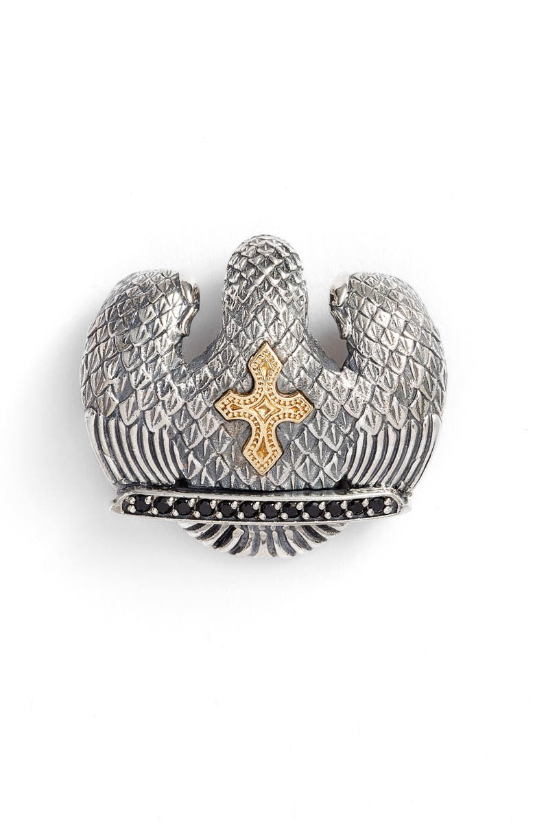 Konstantino Heonos Two-Tone Eagle Pendant, Alternate, color, 