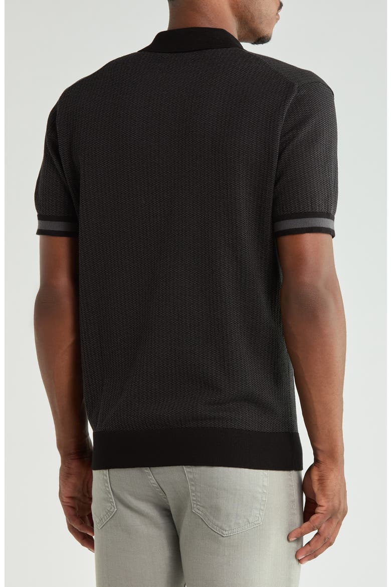 Rockland Sweater Polo, Alternate, color, BLACK