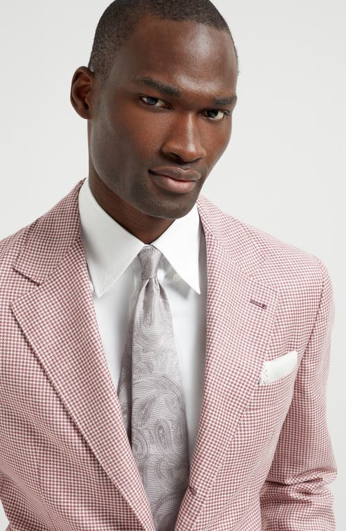 Brunello Cucinelli Silk Tie In Pearl